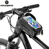 Soporte de celular con bolsa central para ciclismo
