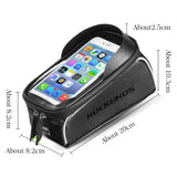 Soporte de celular con bolsa central para ciclismo