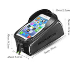 Soporte de celular con bolsa central para ciclismo