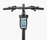 Soporte de celular con bolsa central para ciclismo